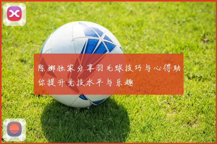 陈娜独家分享羽毛球技巧与心得助你提升竞技水平与乐趣